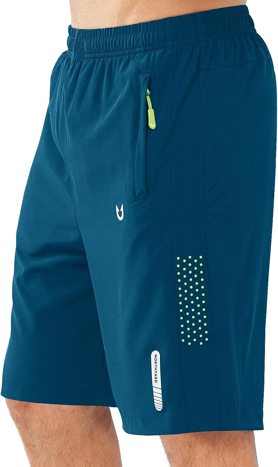 NORTHYARD Men's Athletic Running Shorts Gym Workout 7"/9"/5" Zipper Pockets