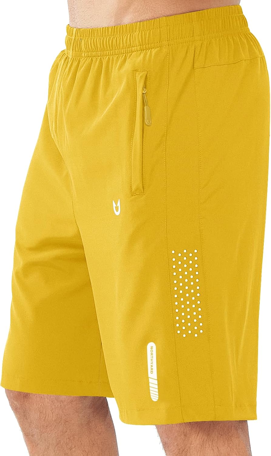 NORTHYARD Men's Athletic Running Shorts Gym Workout 7"/9"/5" Zipper Pockets