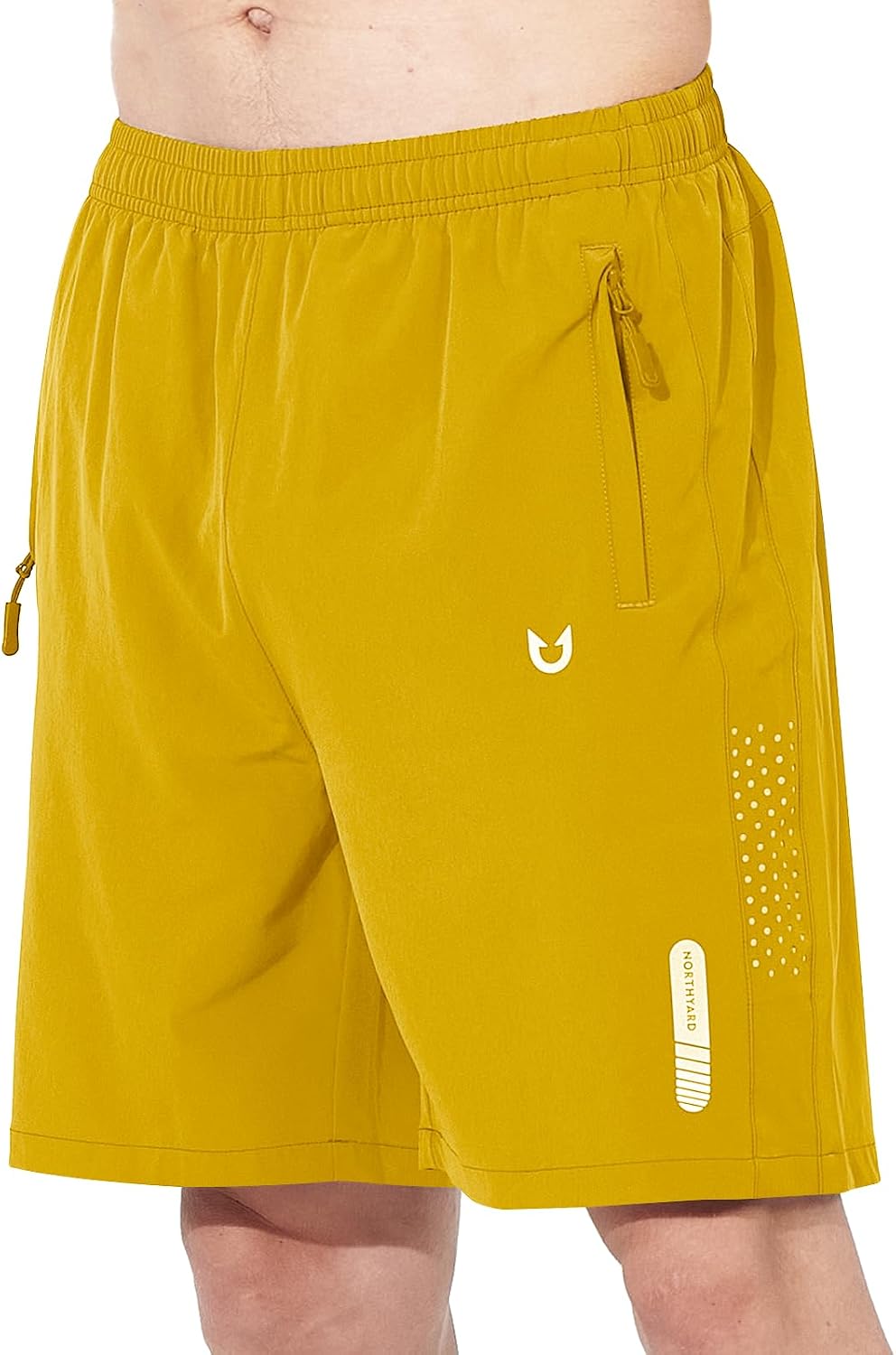 NORTHYARD Men's Athletic Running Shorts Gym Workout 7"/9"/5" Zipper Pockets