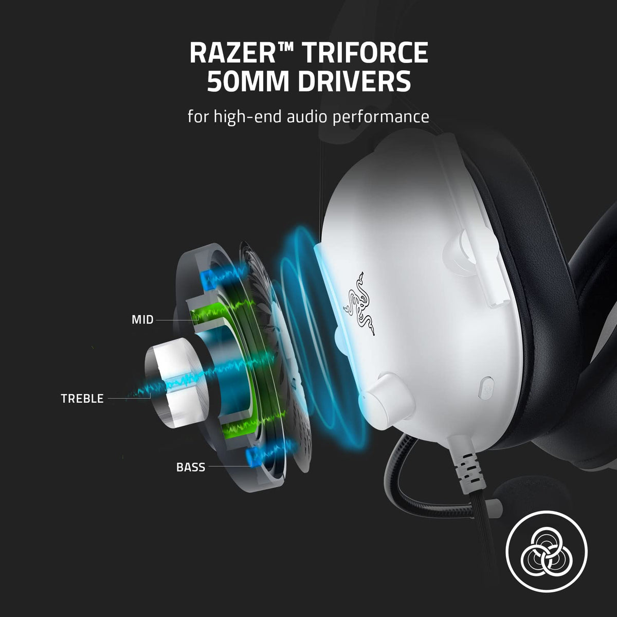 Razer BlackShark V2 X Xbox Gaming Headset, 3.5mm Audio Jack, Black