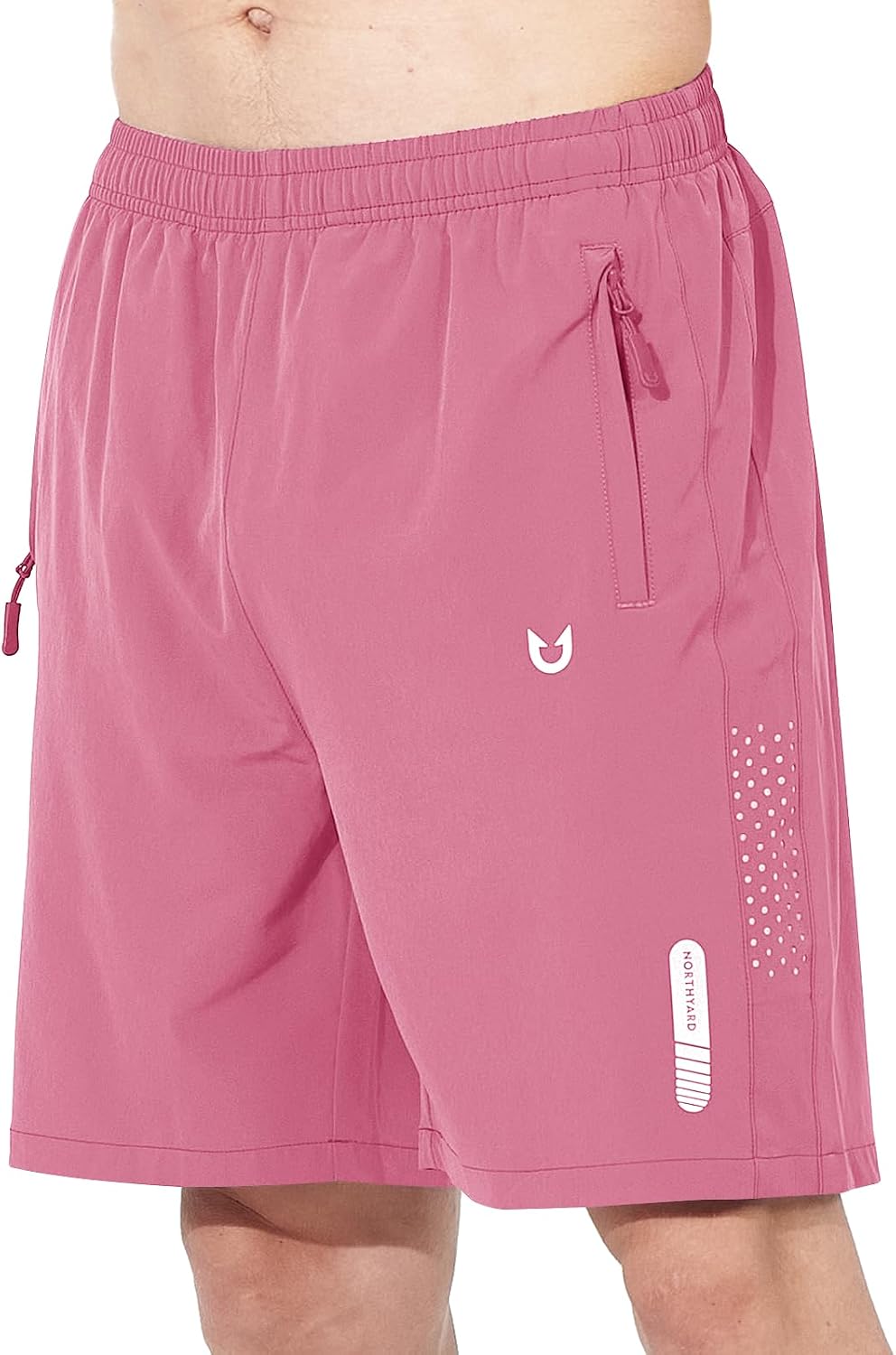 NORTHYARD Men's Athletic Running Shorts Gym Workout 7"/9"/5" Zipper Pockets