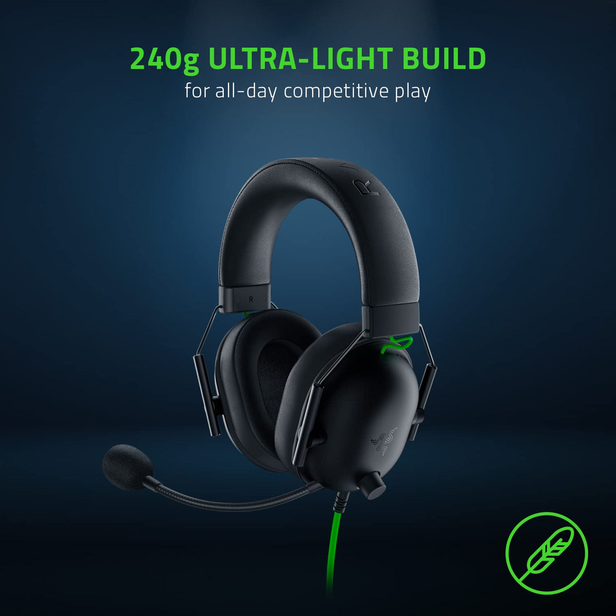 Razer BlackShark V2 X Xbox Gaming Headset, 3.5mm Audio Jack, Black