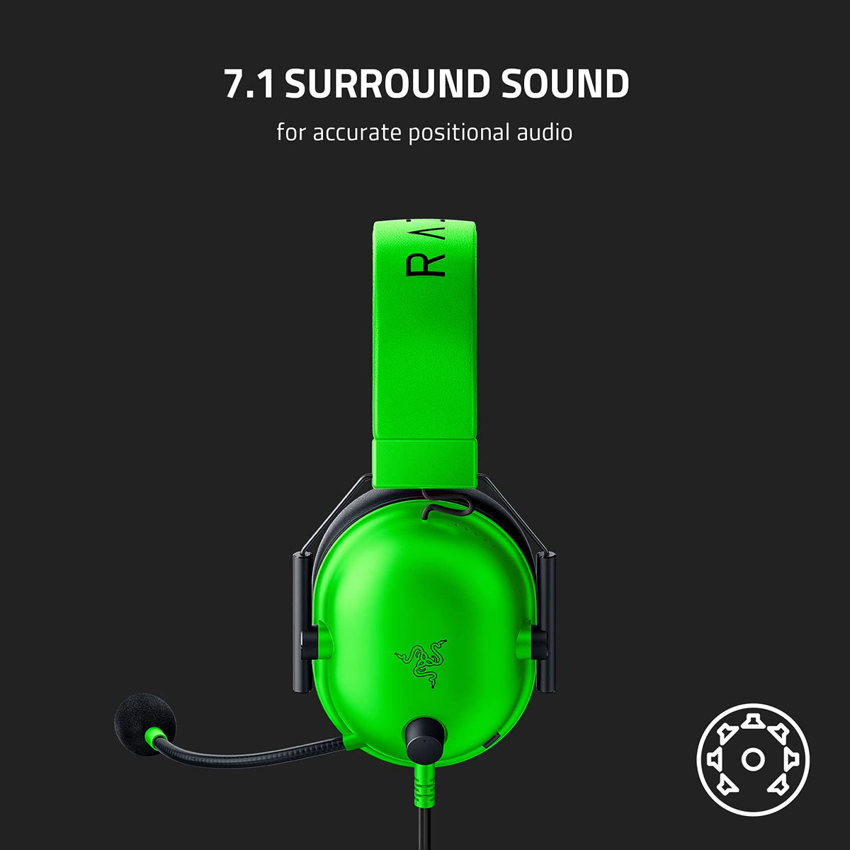 Razer BlackShark V2 X Xbox Gaming Headset, 3.5mm Audio Jack, Black