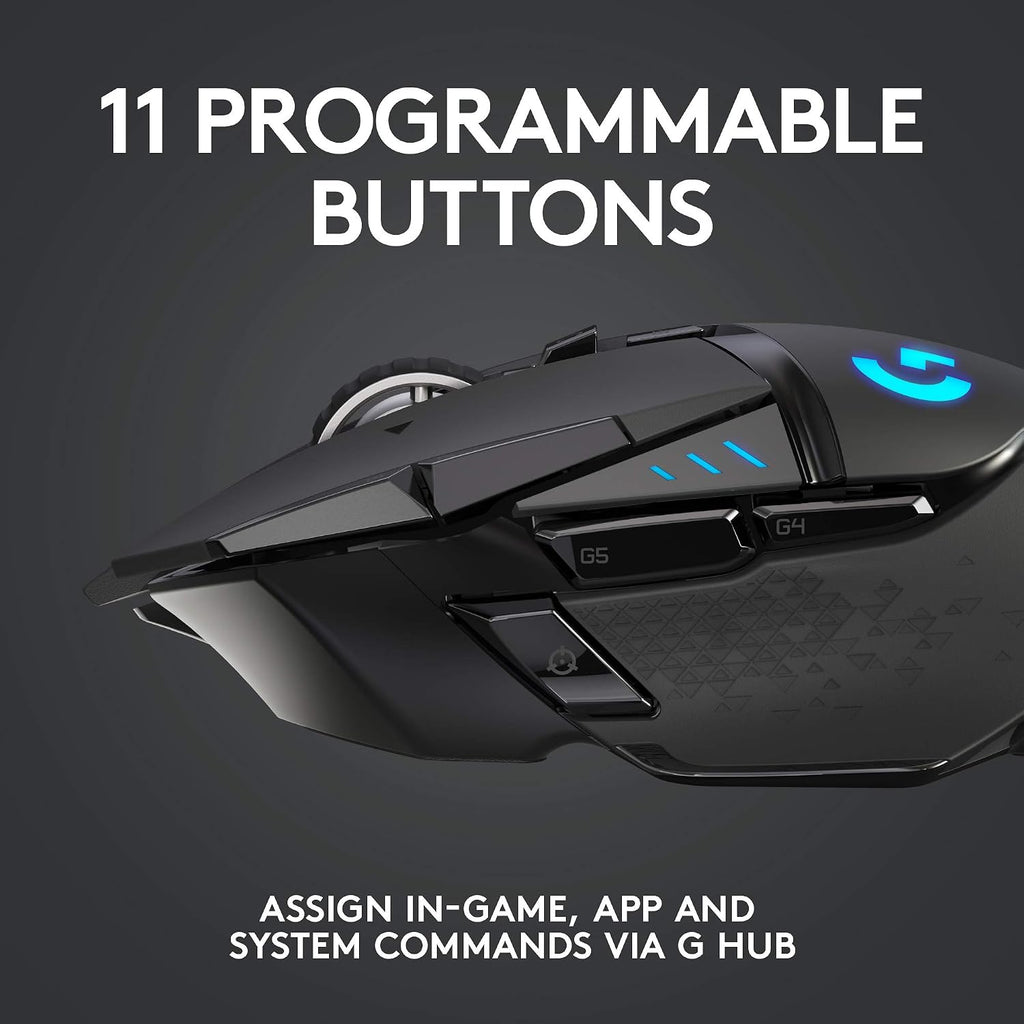 Logitech G502 Hero Wired Gaming Mouse - Black