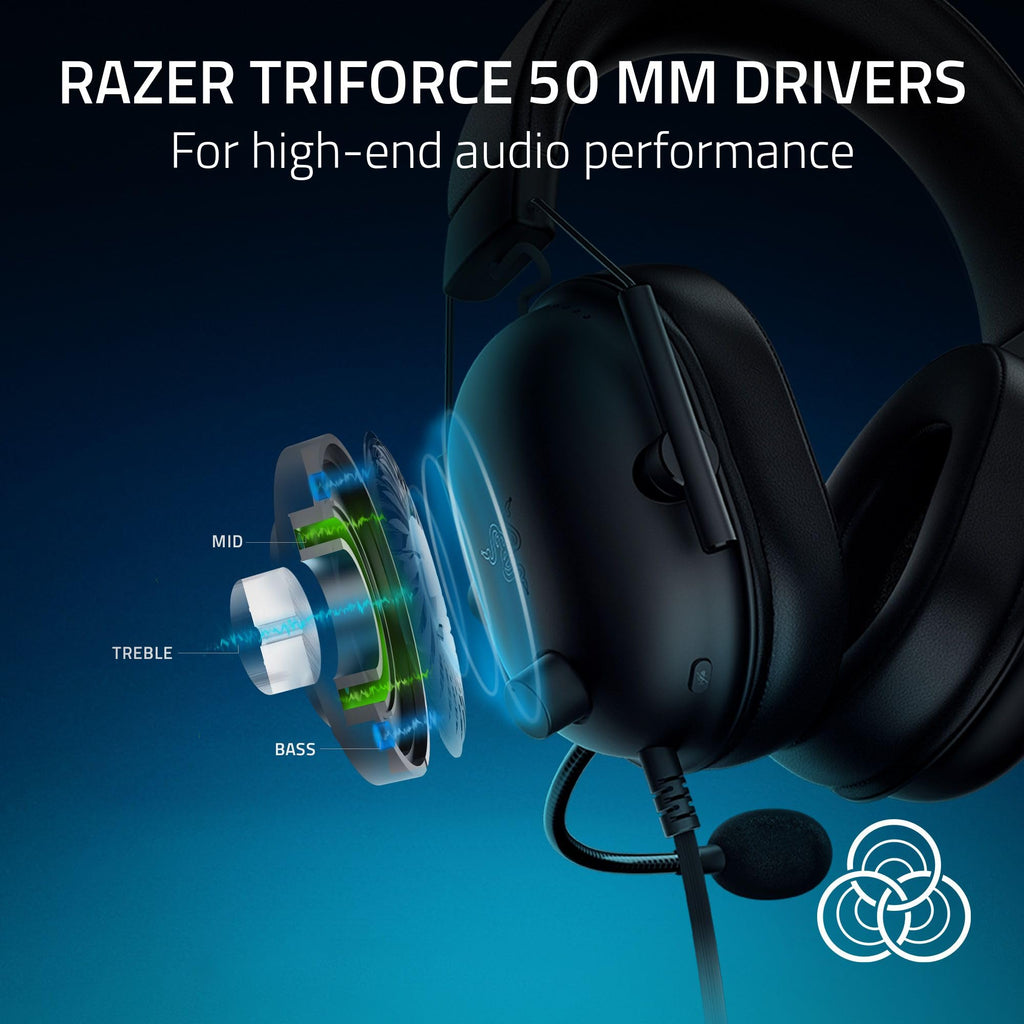 Razer BlackShark V2 X Xbox Gaming Headset, 3.5mm Audio Jack, Black