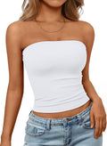 Trendy Queen Women's Strapless Bandeau Crop Top