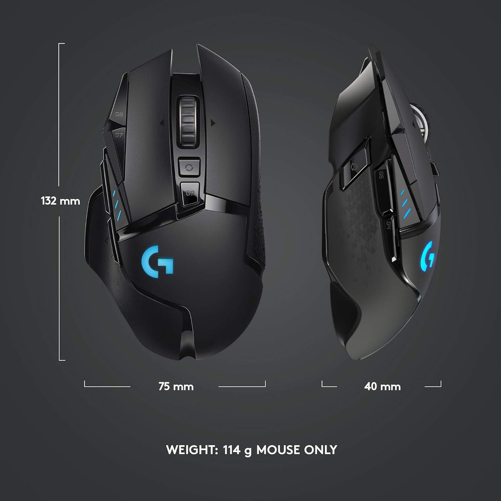 Logitech G502 Hero Wired Gaming Mouse - Black