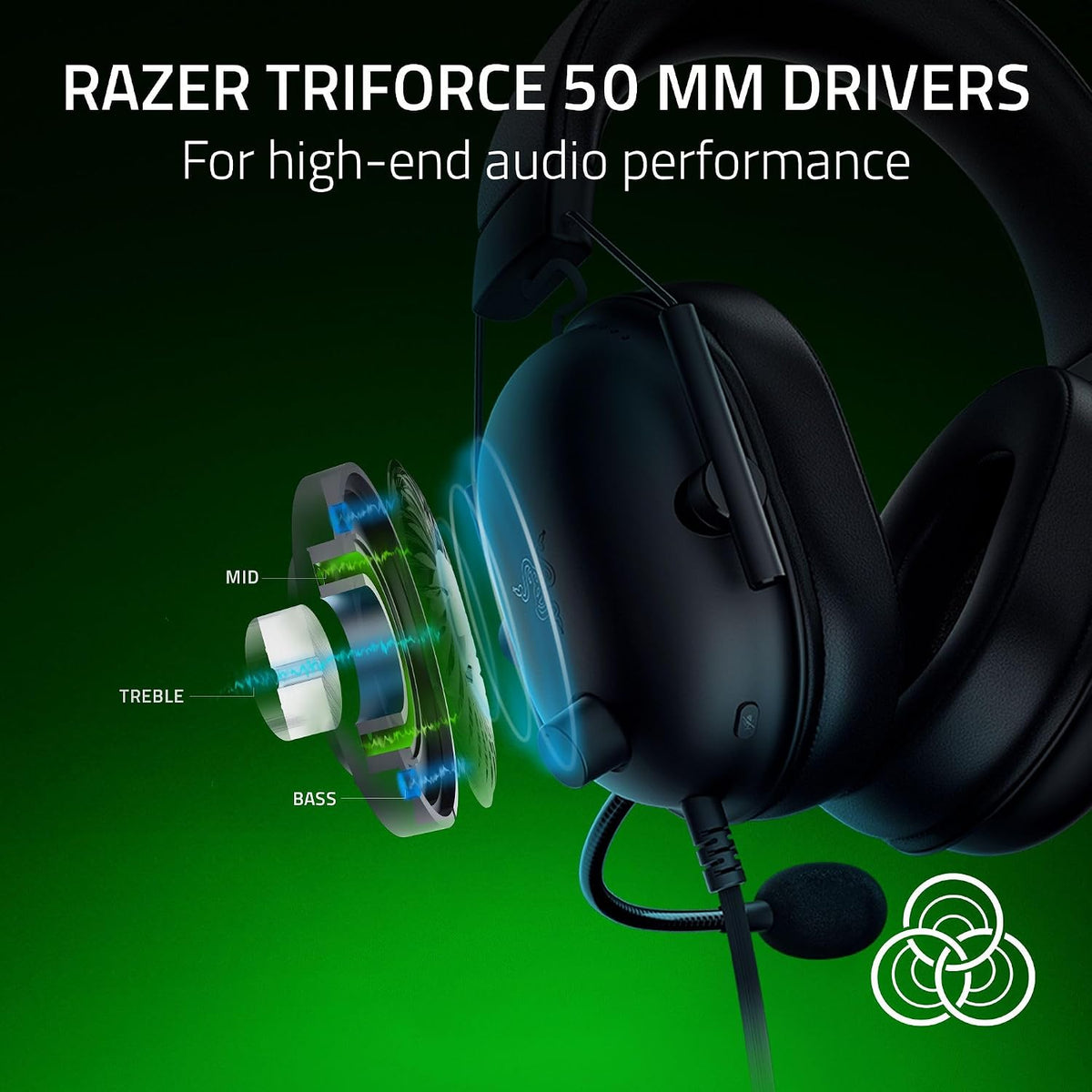 Razer BlackShark V2 X Xbox Gaming Headset, 3.5mm Audio Jack, Black