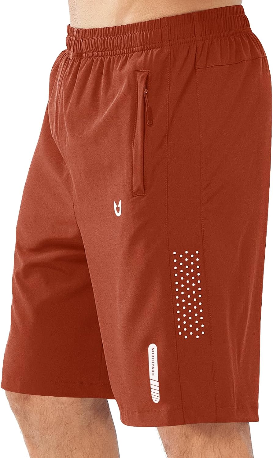 NORTHYARD Men's Athletic Running Shorts Gym Workout 7"/9"/5" Zipper Pockets