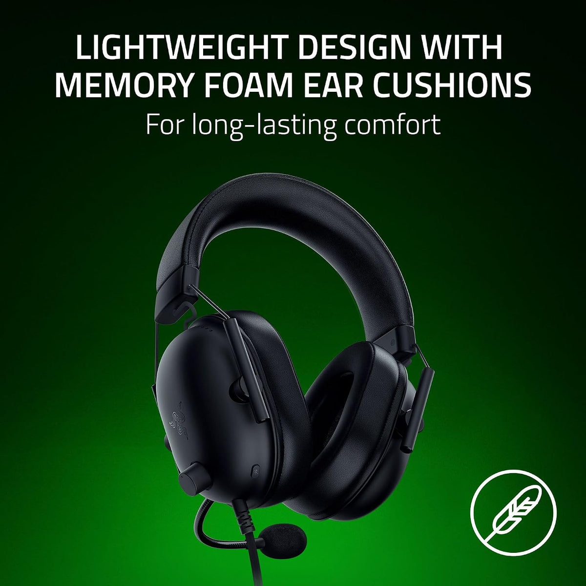 Razer BlackShark V2 X Xbox Gaming Headset, 3.5mm Audio Jack, Black