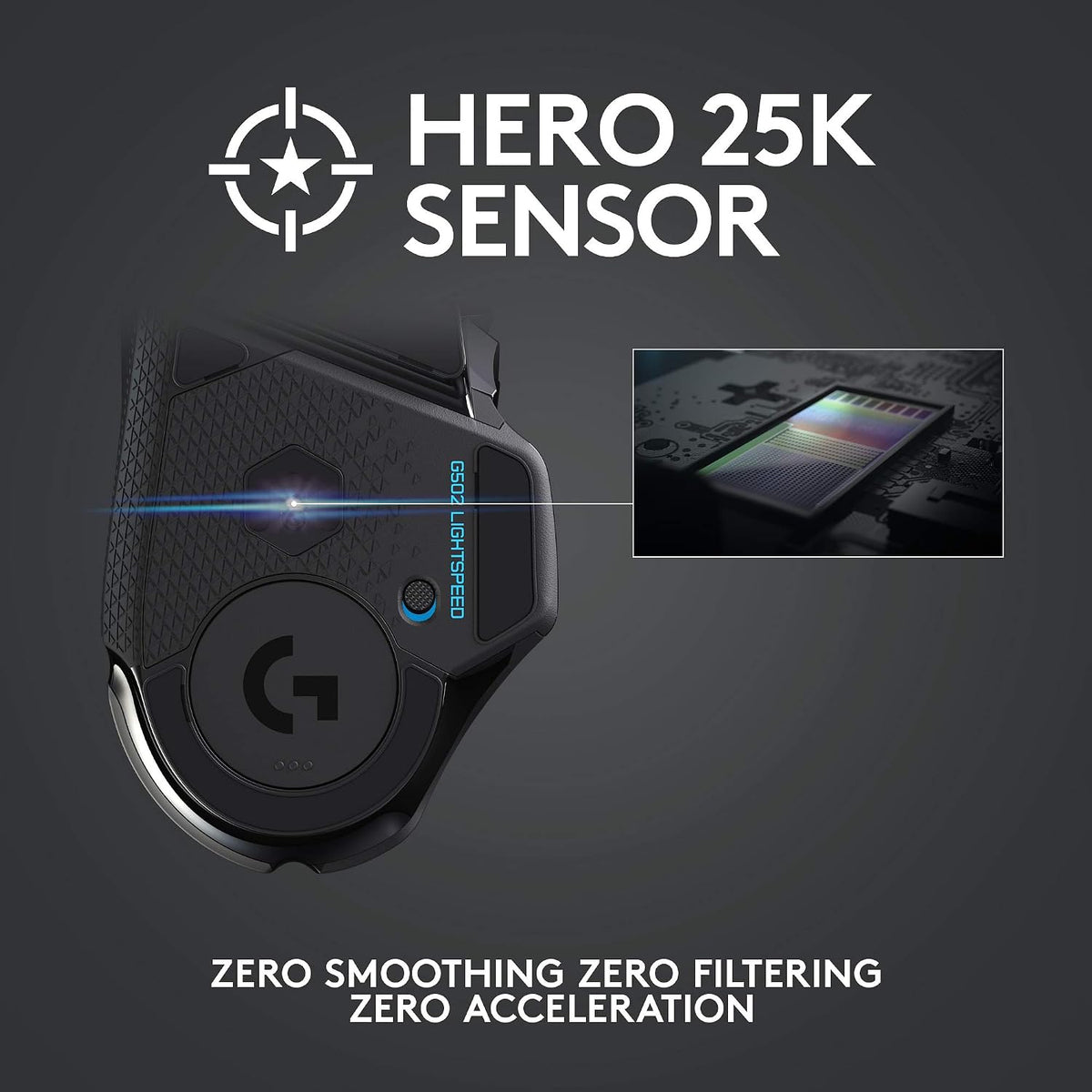 Logitech G502 Hero Wired Gaming Mouse - Black