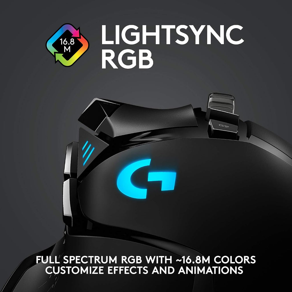 Logitech G502 Hero Wired Gaming Mouse - Black