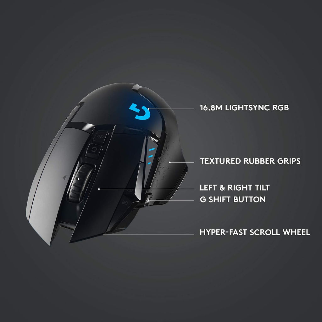 Logitech G502 Hero Wired Gaming Mouse - Black