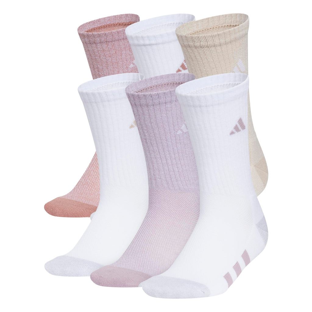 adidas Kids Athletic Cushioned Crew Socks 6 Pairs