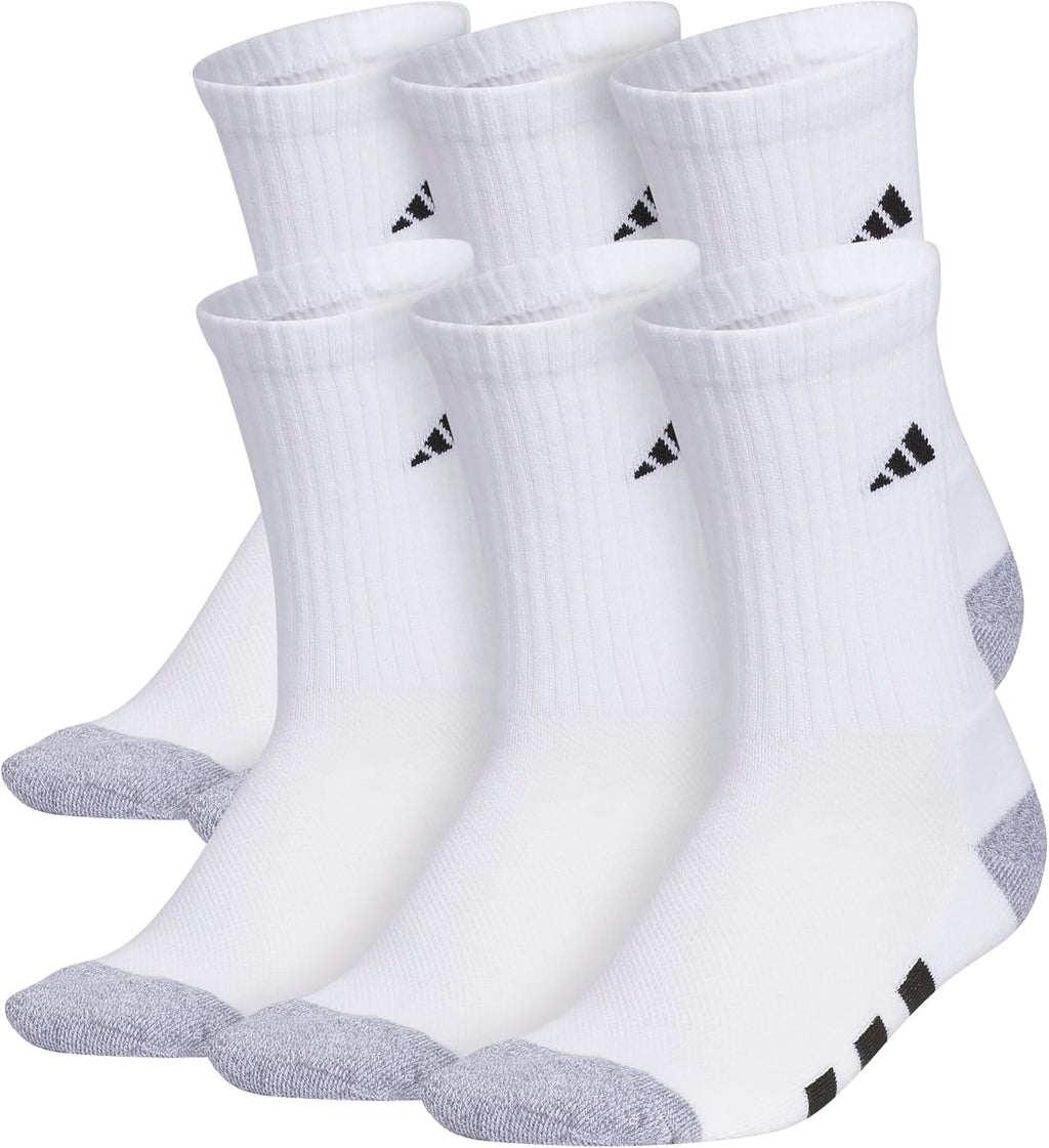 adidas Kids Athletic Cushioned Crew Socks 6 Pairs