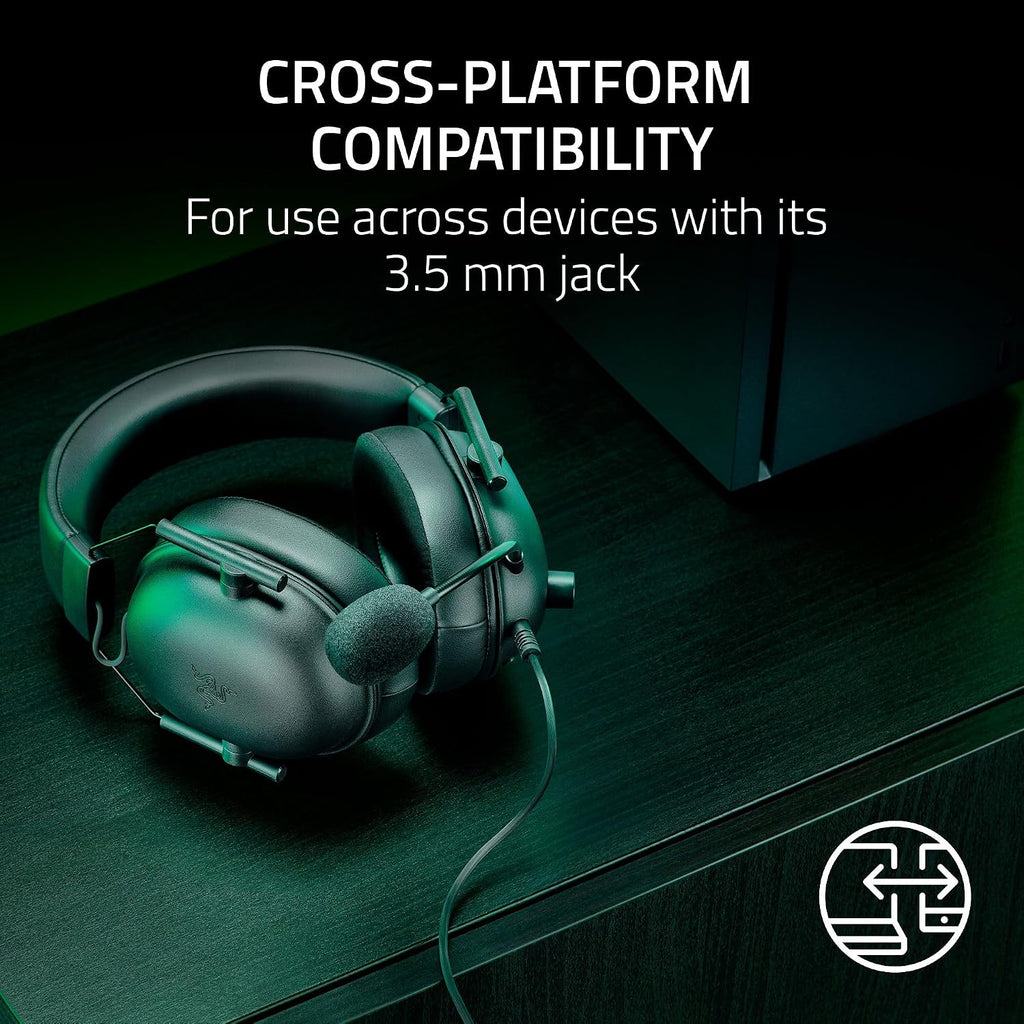 Razer BlackShark V2 X Xbox Gaming Headset, 3.5mm Audio Jack, Black